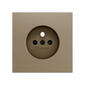 ZS70. Cover for French socket with screws 70x70 mm - Champagne by Zennio