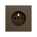ZS70. Cover for French socket with screws 70x70 mm - Mocha by Zennio