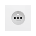 ZS70. Cover for French socket with screws 70x70 mm - Matt white by Zennio
