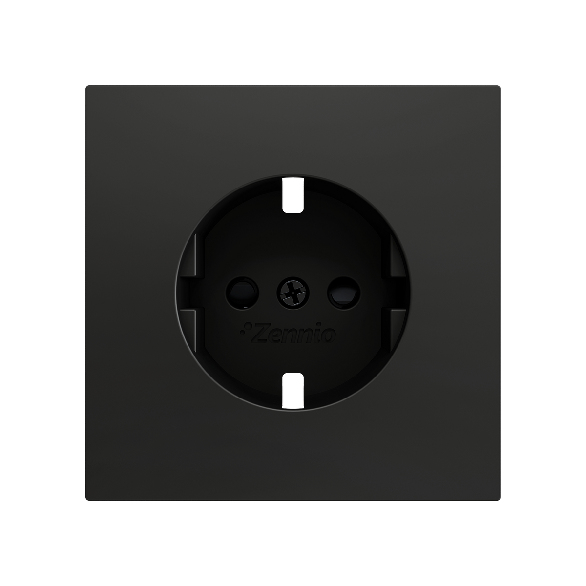 ZS70. Cover for Schuko socket with screws 70x70 mm - Anthracite by Zennio