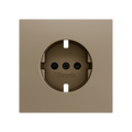 ZS70. Cover for Schuko socket with screws 70x70 mm - Champagne by Zennio