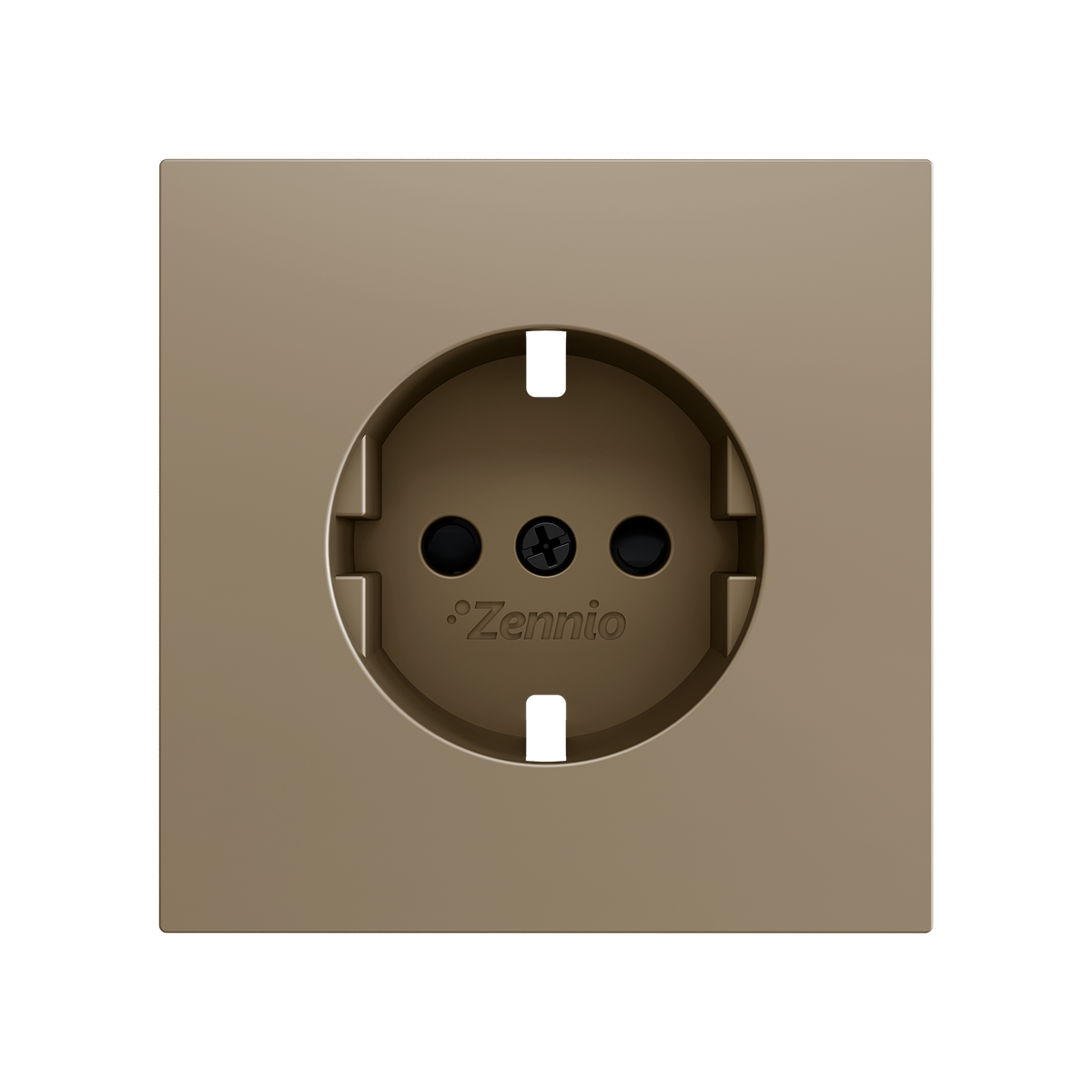 ZS70. Cover for Schuko socket with screws 70x70 mm - Champagne by Zennio