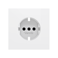ZS70. Cover for Schuko socket with screws 70x70 mm - Matt white by Zennio