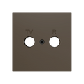 ZS70. Cover plate for TV/R insert 70x70 mm - Mocha by Zennio