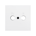 ZS70. Cover plate for TV/R insert 70x70 mm - Matt white by Zennio