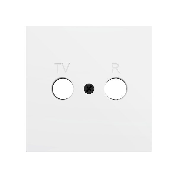 ZS70. Cover plate for TV/R insert 70x70 mm - Matt white by Zennio