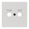 ZS70. Cover plate for TV-R/SAT insert 70x70 mm - Matt white by Zennio