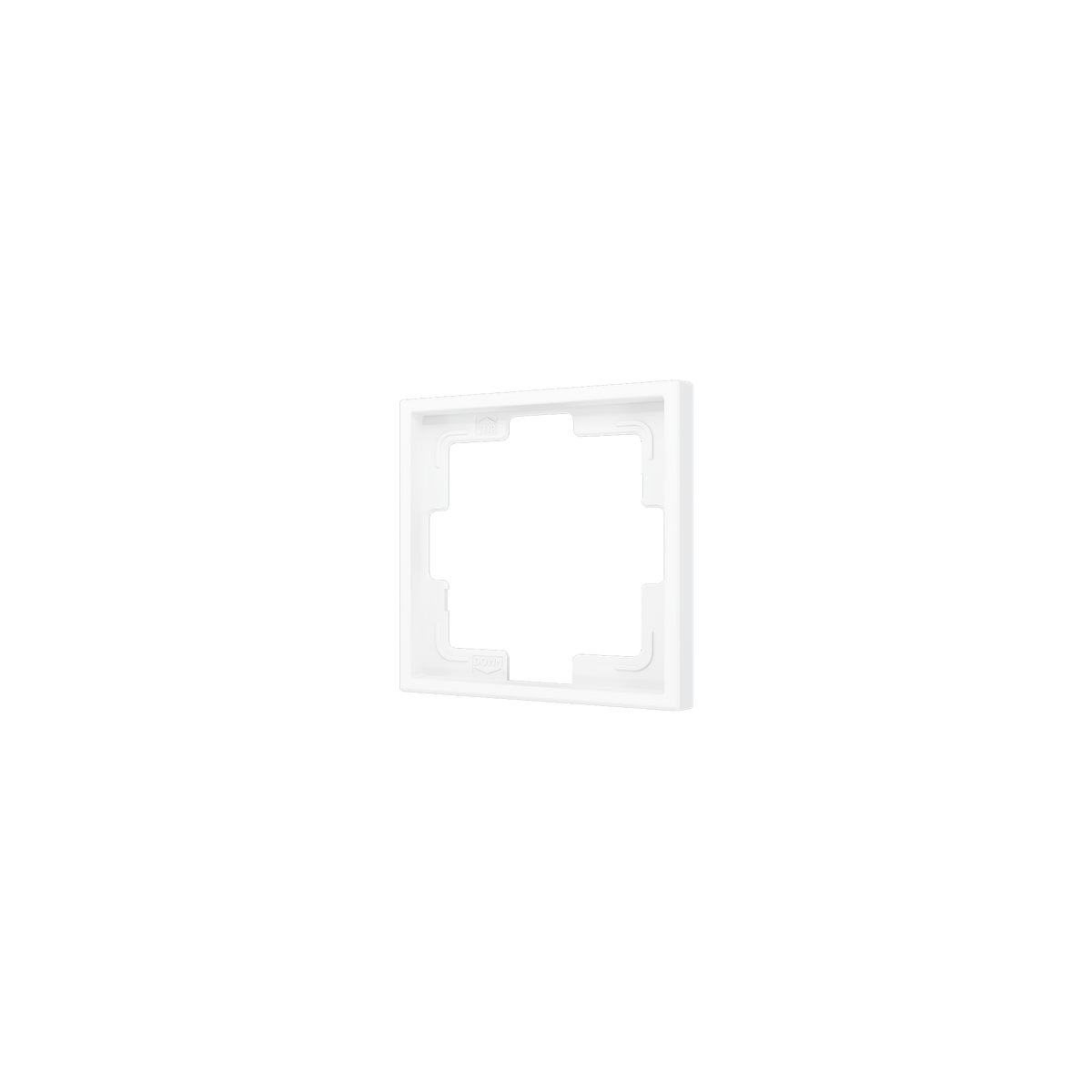 ZS70. 1-gang Frame - Matt white by Zennio