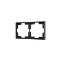 ZS70. 2-gang Frame - Anthracite by Zennio