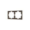 ZS70. 2-gang Frame - Mocha by Zennio