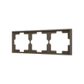 ZS70. 3-gang Frame - Mocha by Zennio