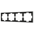 ZS70. 4-gang Frame - Anthracite by Zennio