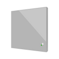 Flat Sensato v2. KNX Humidity and Temperature sensor for flush mounting - Silver by Zennio