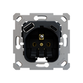 ZS55/ZS70. French socket insert 16 A / 250 V ~ with USB C and A - (without cover) by Zennio