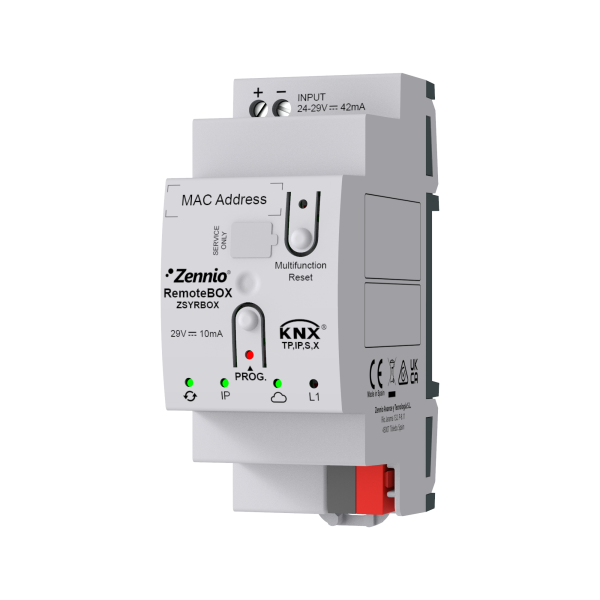 RemoteBOX. Device for remote control with Zennio Remote (100 controls, expandable to 240 with a licence) by Zennio