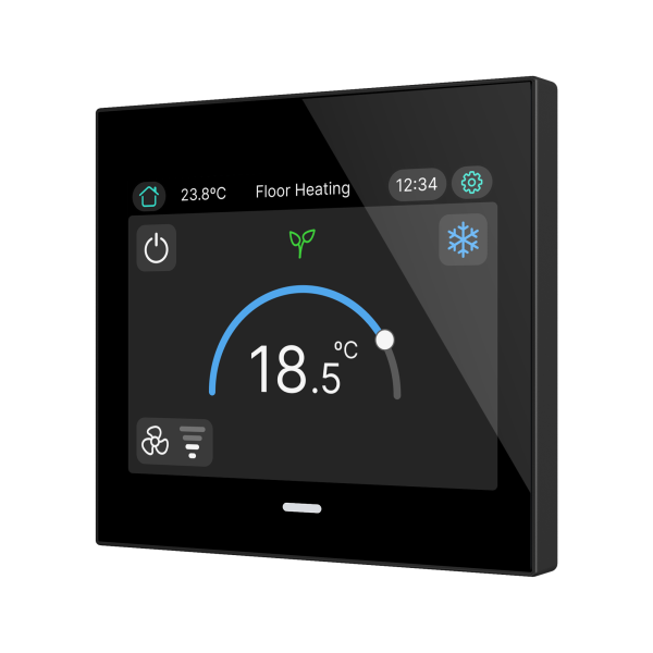 CX35. KNX capacitive touch panel 3,5" - Anthracite by Zennio