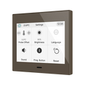 CX35. KNX capacitive touch panel 3,5" - Mocha by Zennio
