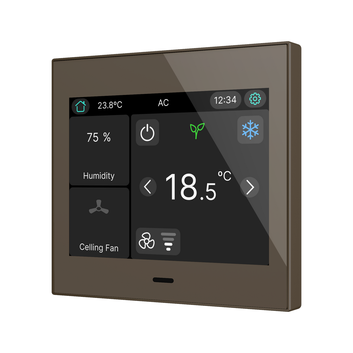 Zennio CX35 KNX 3.5″ Room Controller, Mocha