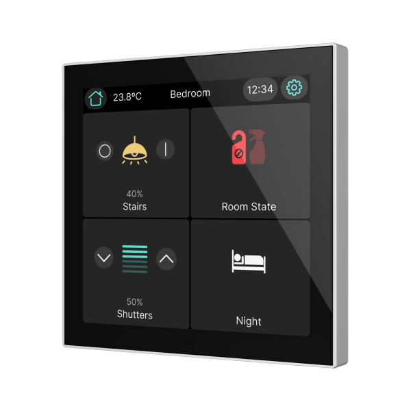 CX40. KNX capacitive touch panel 4" - Silver by Zennio
