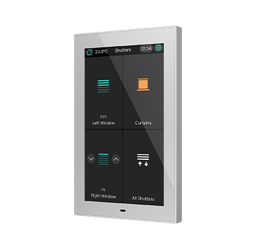 Zennio CX50 KNX 5″ Room Controller, Silver, vertical