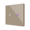 Flat RGB 2. Glass capacitive push button - 2 buttons - Custom by Zennio