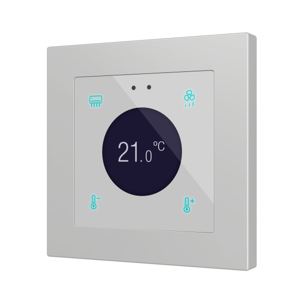 Flat RGB 55 Display. Glass capacitive switch with display - Custom (ZS55 frame not included) by Zennio