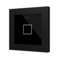 Flat RGB 55 X1. Glass capacitive push button 55x55 - 1 button - Anthracite (ZS55 frame not included) by Zennio