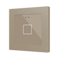 Flat RGB 55 X1. Glass capacitive push button 55x55 - 1 button - Champagne (ZS55 frame not included) by Zennio