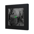 Flat RGB 55 X1. Glass capacitive push button 55x55 - 1 button - 360° Customizacion (ZS55 frame not included) by Zennio