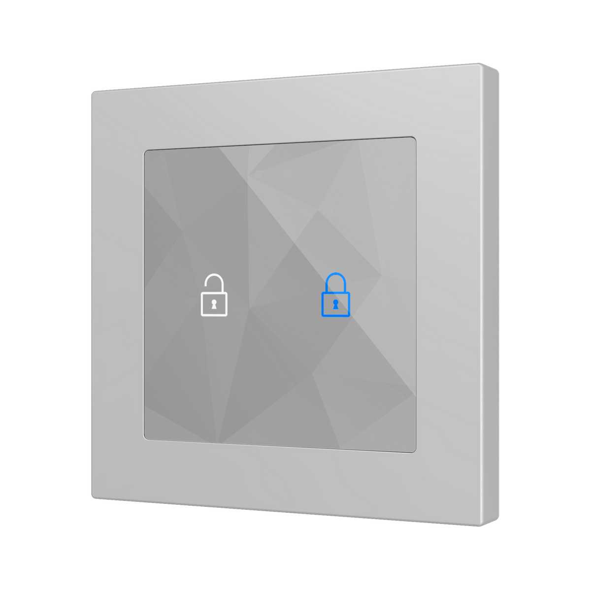 Flat RGB 55 X2. Glass capacitive push button 55x55 - 2 buttons - 360° Customizacion (ZS55 frame not included) by Zennio