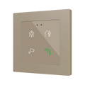 Flat RGB 55 X4. Glass capacitive push button 55x55 - 4 buttons - Custom (ZS55 frame not included) by Zennio