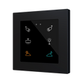 Flat RGB 55 X6. Glass capacitive push button 55x55 - 6 buttons - Custom (ZS55 frame not included) by Zennio