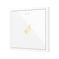 Flat RGB 70 X1. Glass Capacitive push button 70x70 - 1 button - Custom (ZS70 frame not included) by Zennio