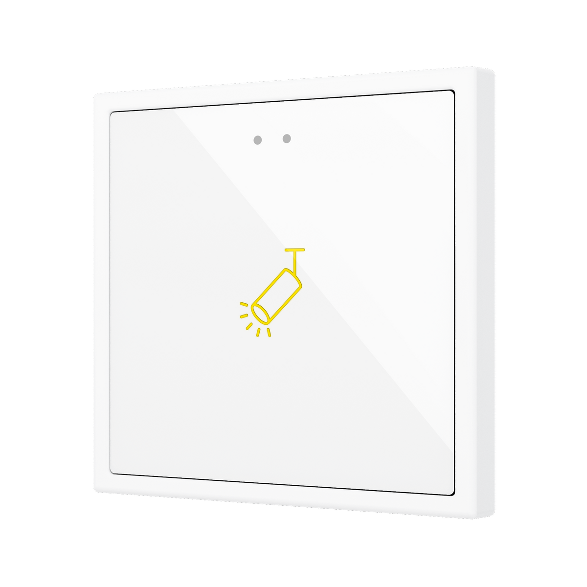 Flat RGB 70 X1. Glass Capacitive push button 70x70 - 1 button - Custom (ZS70 frame not included) by Zennio
