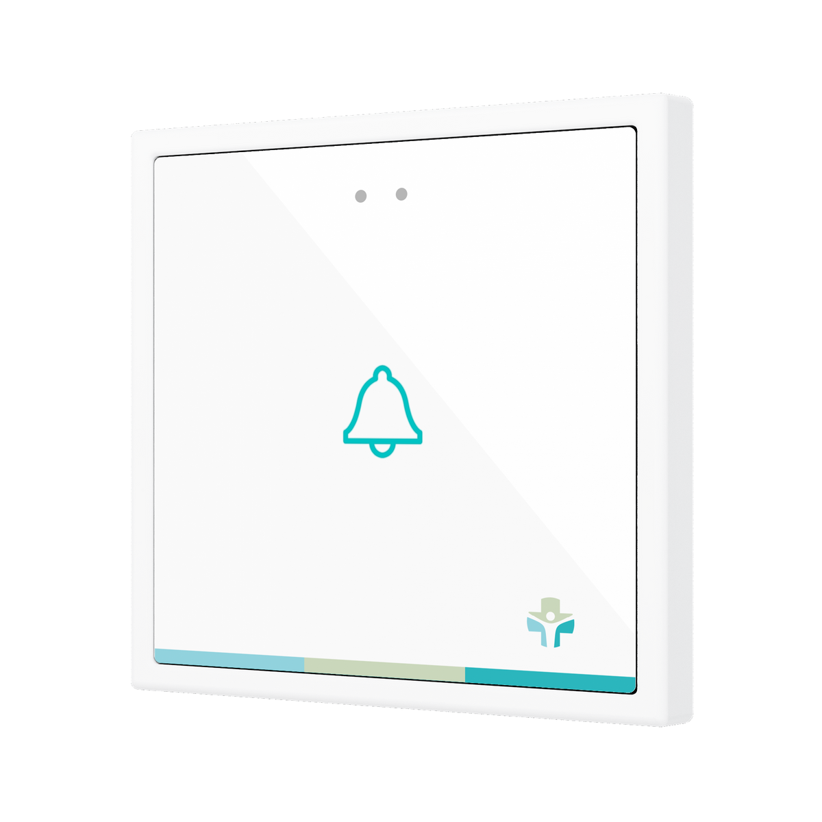 Flat RGB 70 X1. Glass Capacitive push button 70x70 - 1 button - 360° Customizacion (ZS70 frame not included) by Zennio