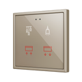 Flat RGB 70 X4. Glass Capacitive push button 70x70 - 4 buttons - Custom (ZS70 frame not included) by Zennio