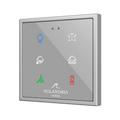 Flat RGB 70 X6. Glass Capacitive push button 70x70 - 6 buttons - 360° Customizacion (ZS70 frame not included) by Zennio