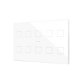 Flat XL X10. Glass capacitive push button - 10 buttons - White by Zennio