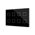 Flat XL X8. Glass capacitive push button - 8 buttons - Anthracite by Zennio