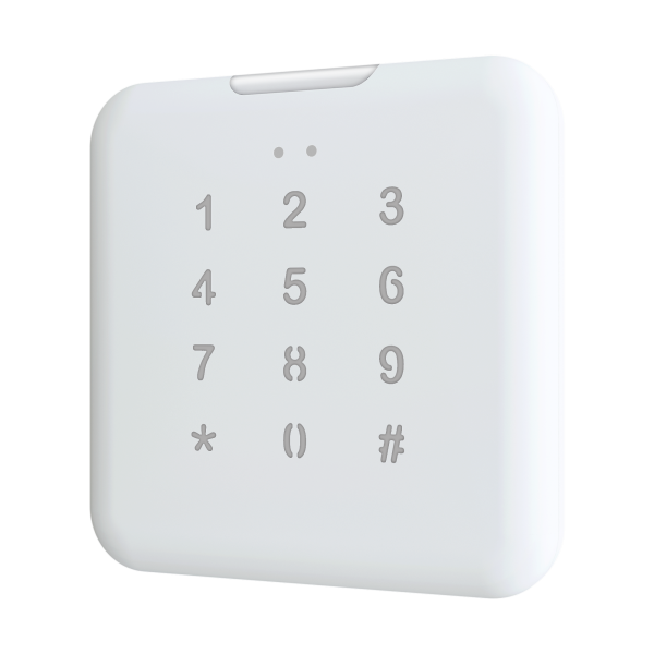 IWAC Out Keypad. In-Wall Access Controller for Outdoors installation with Keypad - White by Zennio