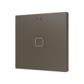 Tecla RGB 1. PC-ABS Capacitive push button - 1 button - Mocha by Zennio