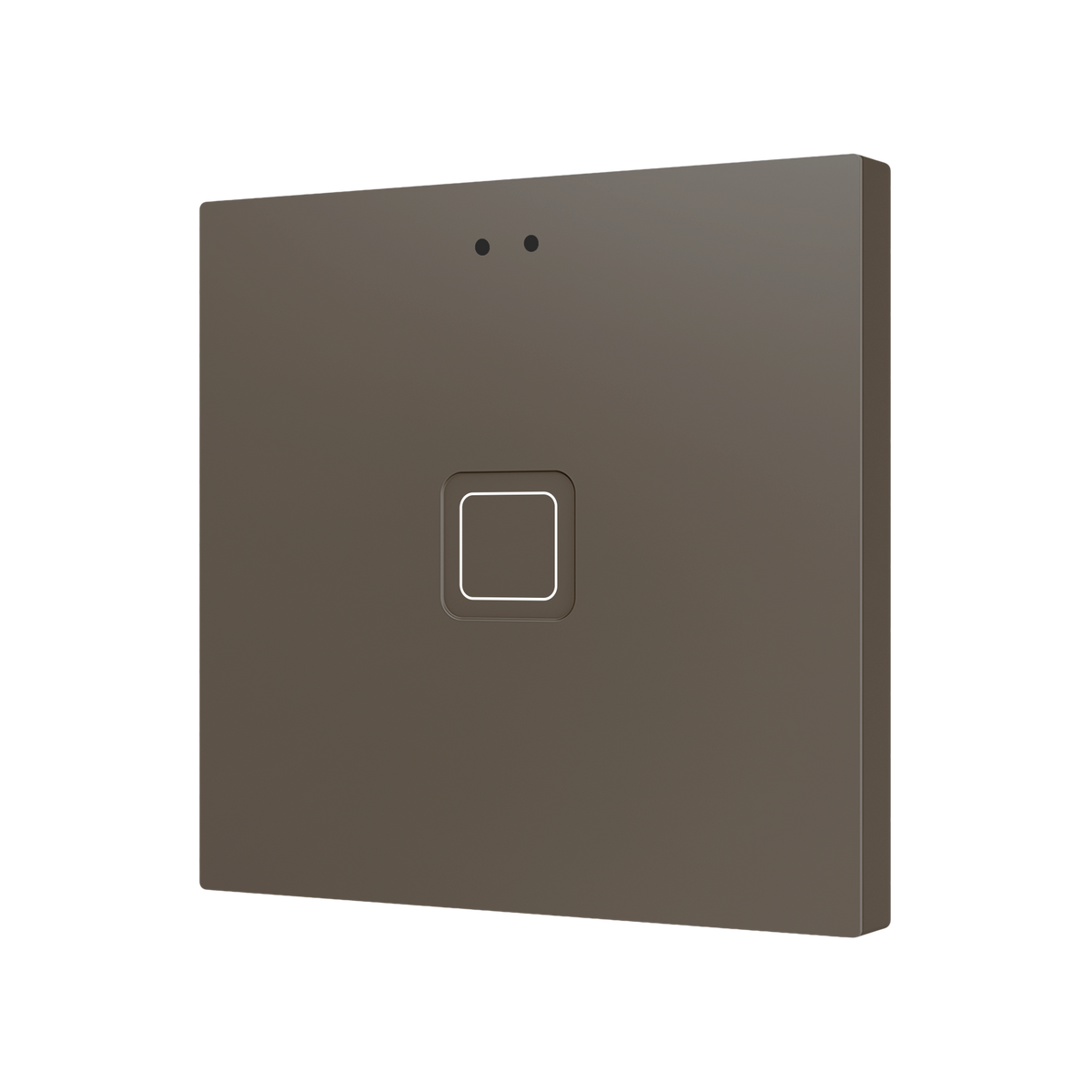 Tecla RGB 1. PC-ABS Capacitive push button - 1 button - Mocha by Zennio