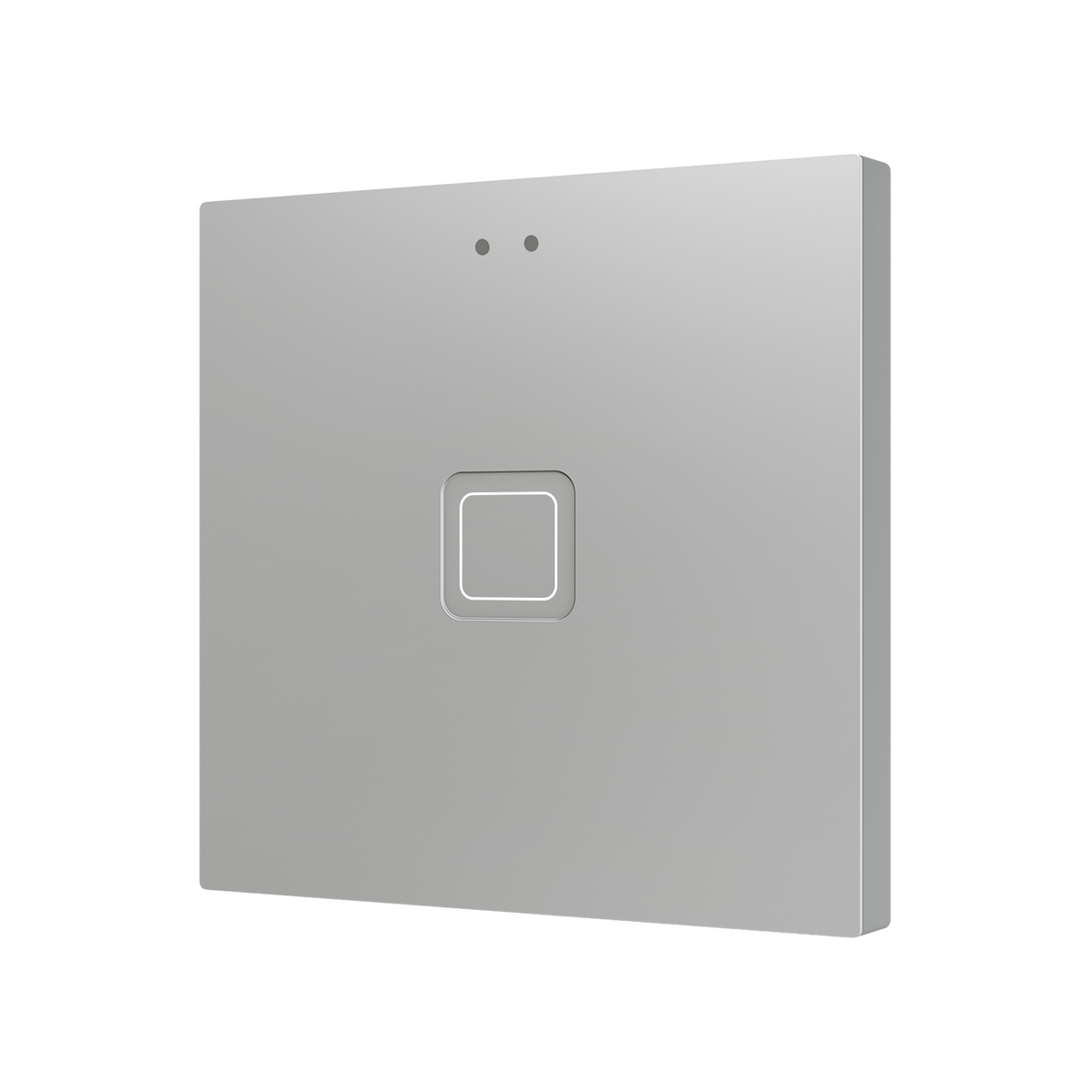 Tecla RGB 1. PC-ABS Capacitive push button - 1 button - Silver by Zennio