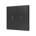 Tecla RGB 2. PC-ABS Capacitive push button - 2 buttons - Custom by Zennio
