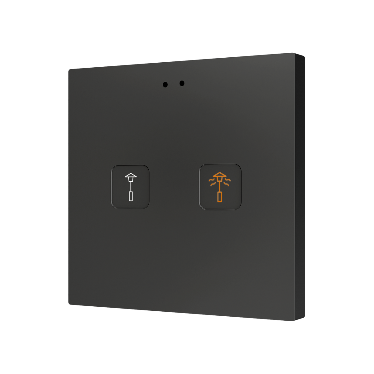 Tecla RGB 2. PC-ABS Capacitive push button - 2 buttons - Custom by Zennio