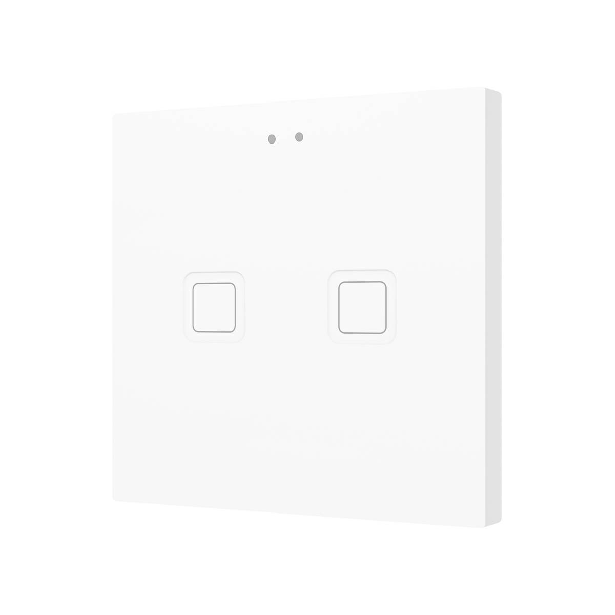 Tecla RGB 2. PC-ABS Capacitive push button - 2 buttons - White by Zennio