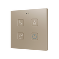 Tecla RGB 4. PC-ABS Capacitive push button - 4 buttons - Custom by Zennio