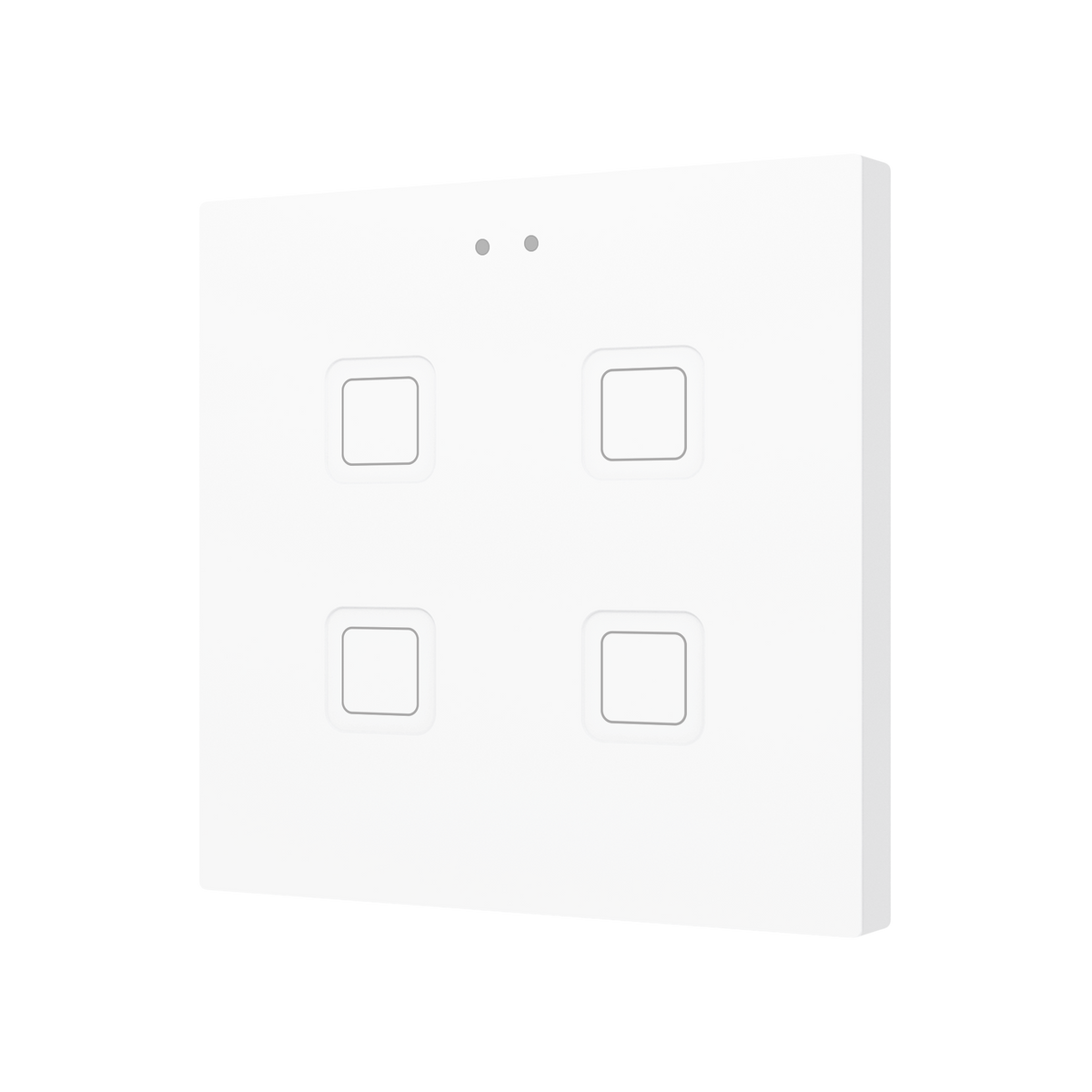 Tecla RGB 4. PC-ABS Capacitive push button - 4 buttons - White by Zennio