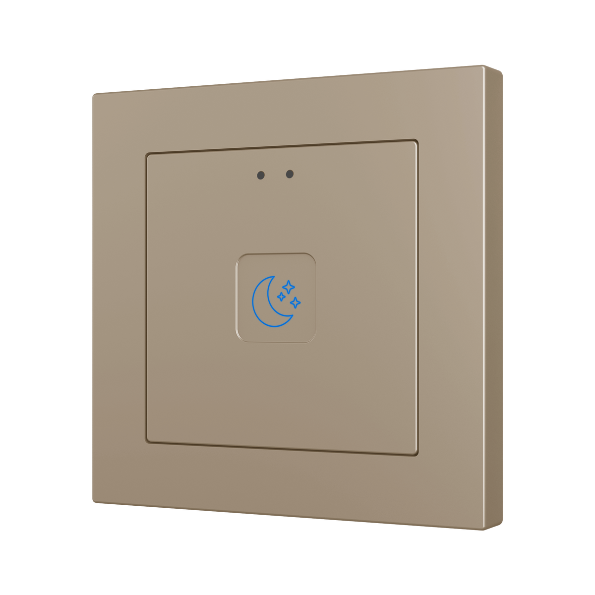Tecla RGB 55 X1. PC-ABS Capacitive push button 55x55 - 1 button - Custom (ZS55 frame not included) by Zennio