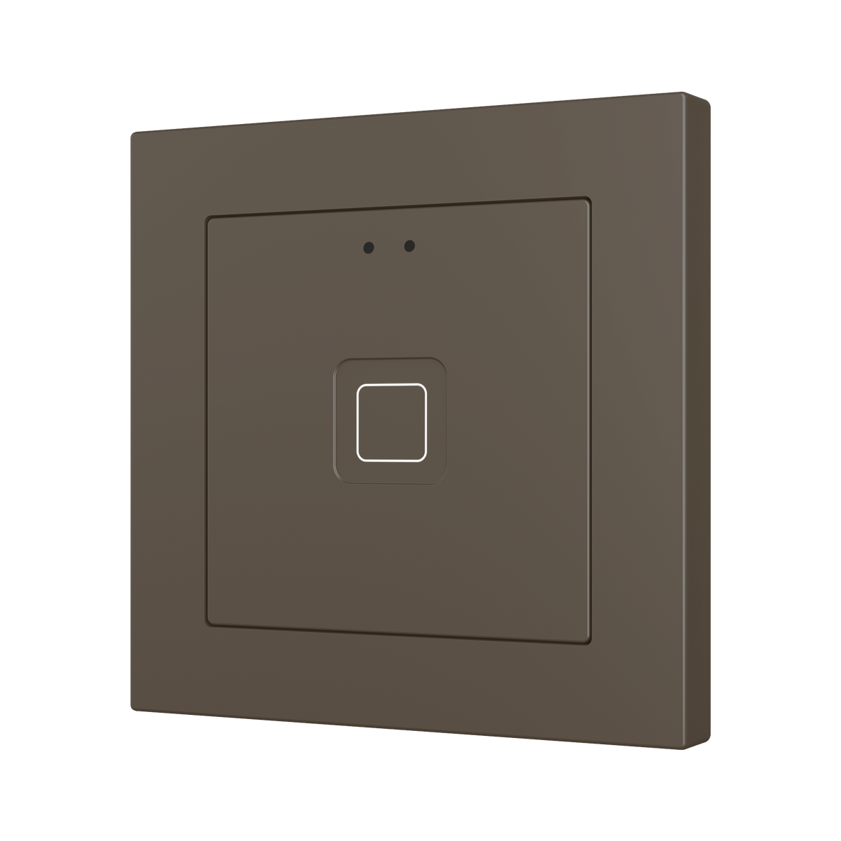 Tecla RGB 55 X1. PC-ABS Capacitive push button 55x55 - 1 button - Mocha (ZS55 frame not included) by Zennio